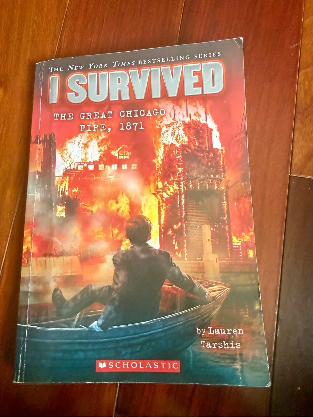 Scholastic I Survived The Great Chicago Fire, 1871 - Red & Orange Cover